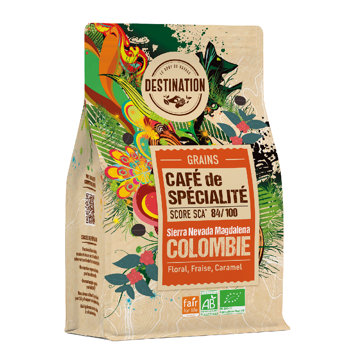 Speciale koffiebonen Colombia BIO Destination 180 g