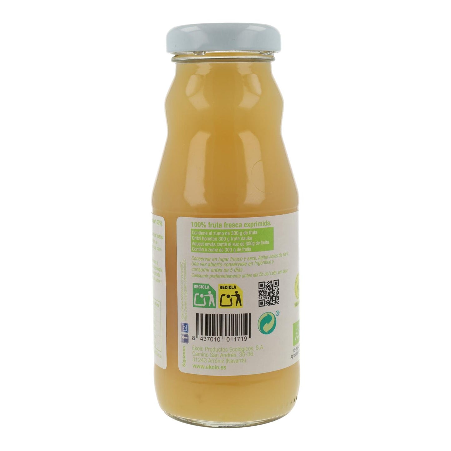100% biologisch geperst kiwi- en appelsap ékolo 750 ml