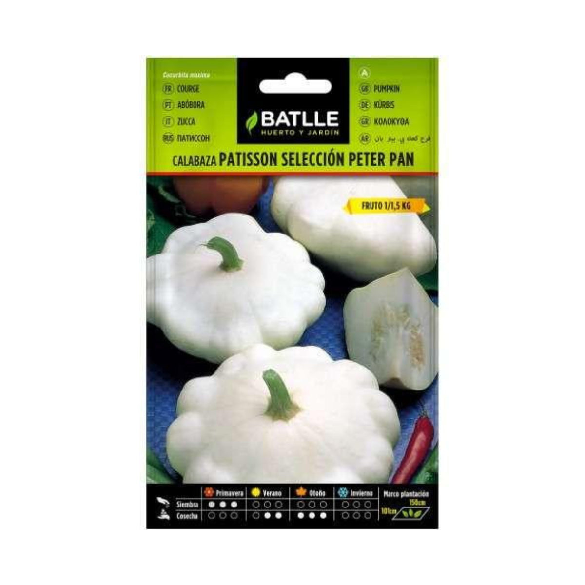 Kürbissamen Pâtisson weiß Peter Pan Batlle