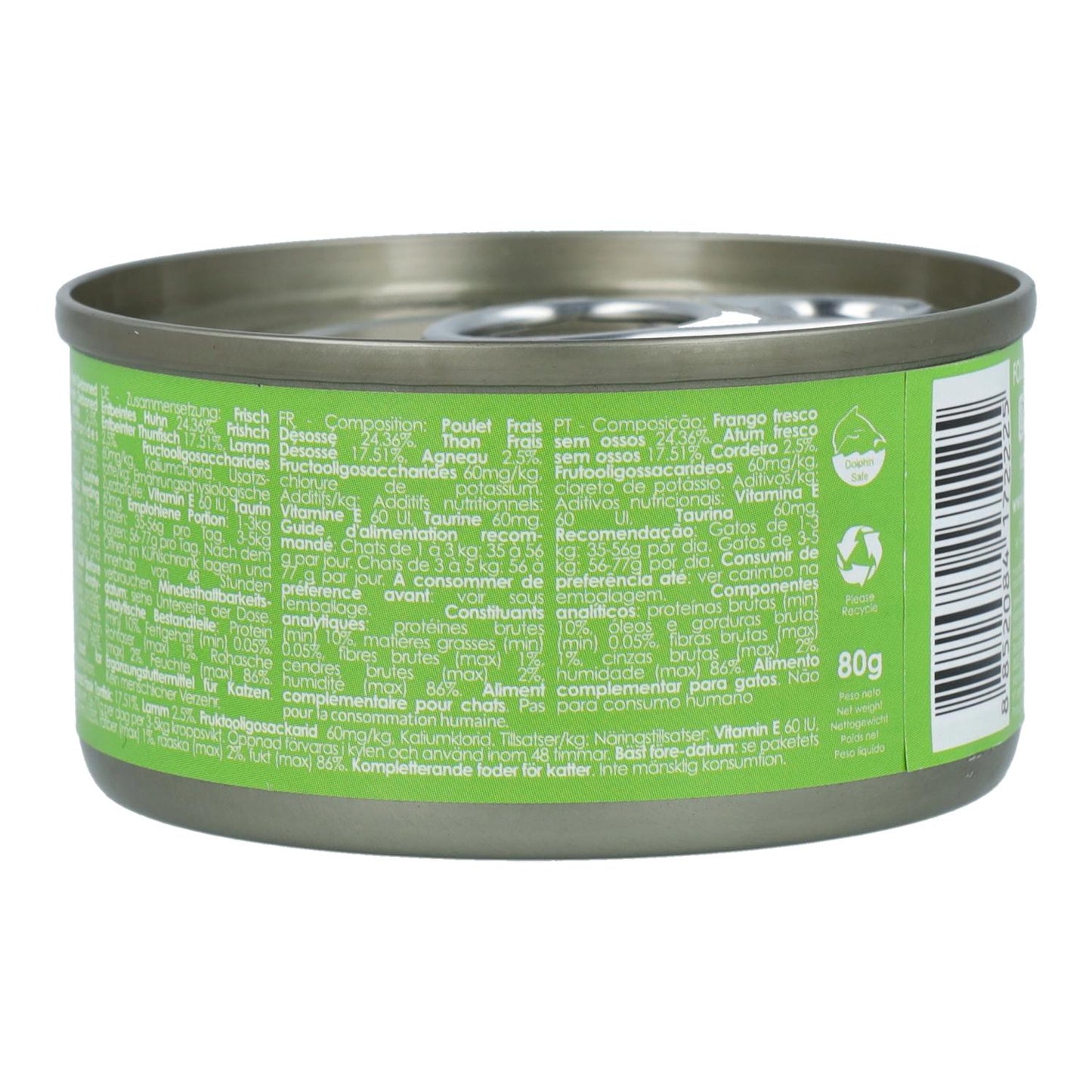 Zestaw Cat Lata Toppers – kurczak i jagnięcina 80 g Mokra karma dla kotów w galaretce