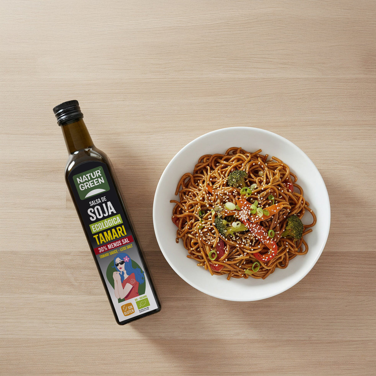 Tamari a ridotto contenuto di sale Bio NaturGreen 500 ml