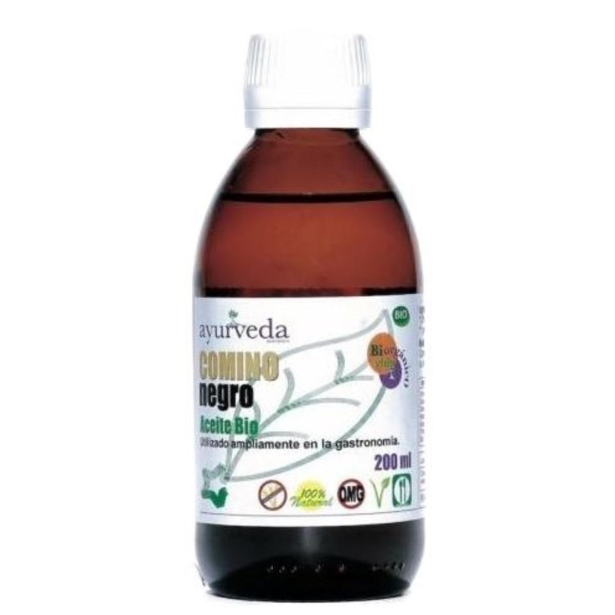 Pure zwarte komijnolie Eco Ayurveda, 200 ml