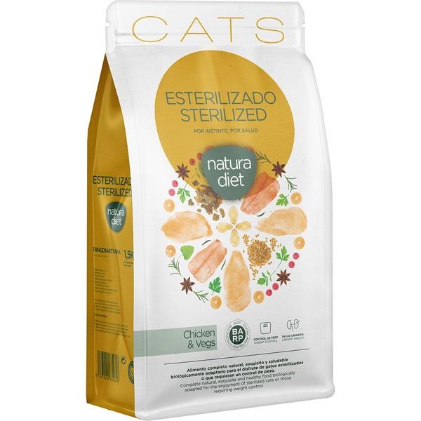 Natura Diet Cats Sterilized Chicken & Vegs Foder för steriliserade katter 3 kg