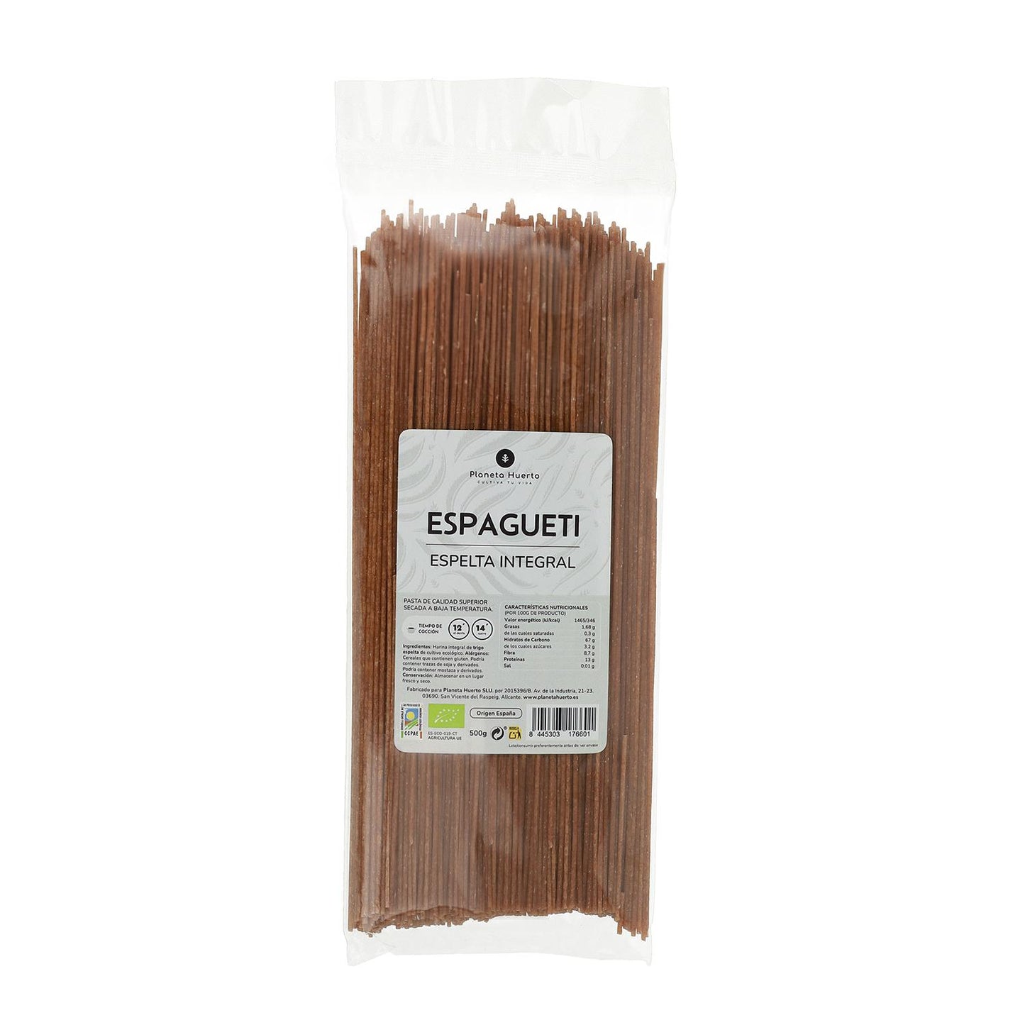 Spaghetti integrali di farro ECO Planeta Huerto 500gr