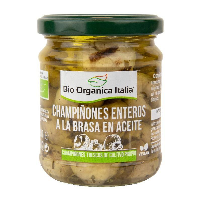 Champignons entiers grillés à l'huile bio Organica Italia 190 g