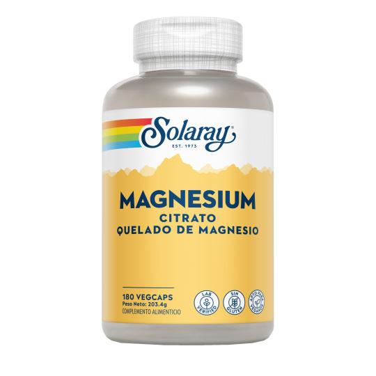 2er-Pack Big Magnesium Citrate Solaray 180 Kapseln