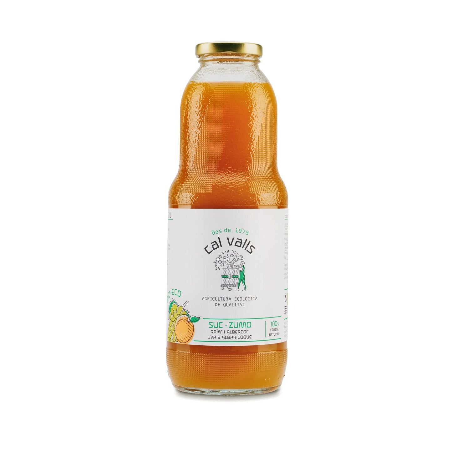 Eco Cal Valls Apricot and Grape Juice 1L