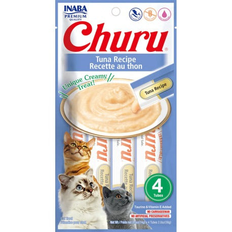 Churu recept met tonijn Romige snack voor katten 4 x 14 g