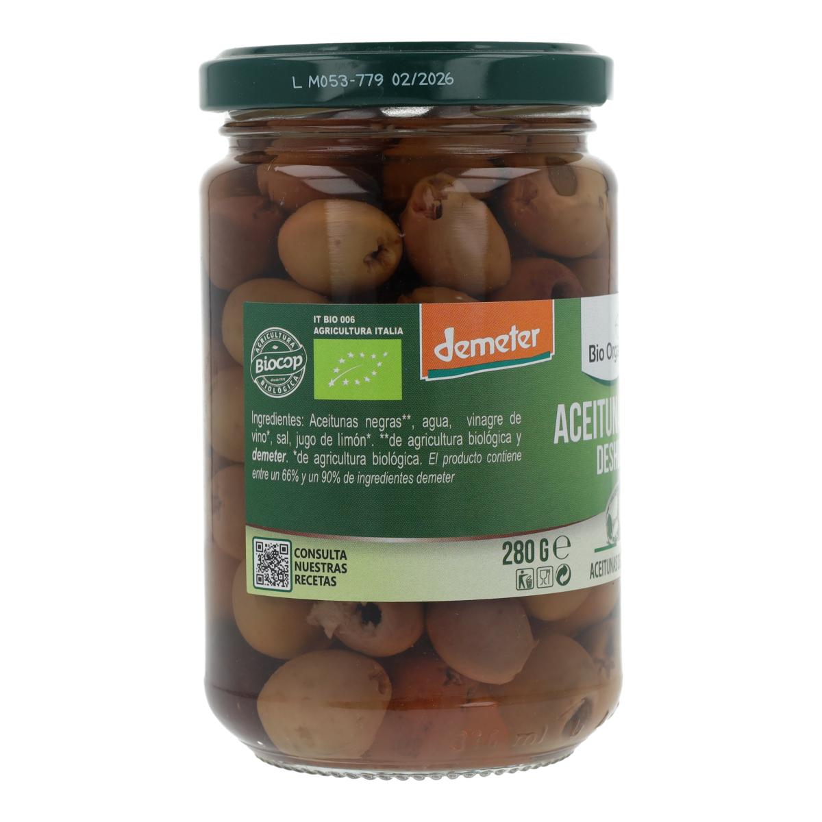 Skalade svarta oliver Bio Demeter Organica Italia 280 g