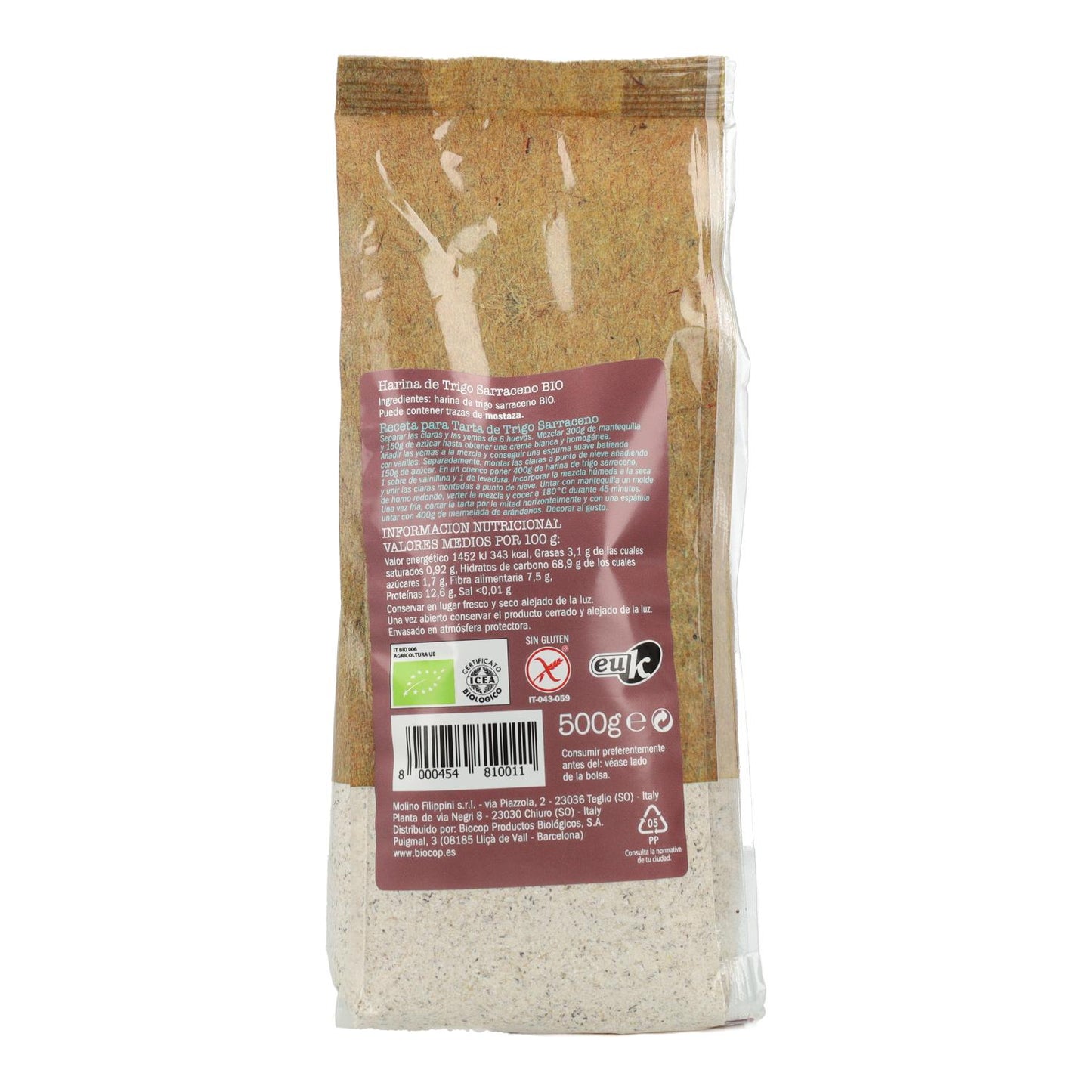Biovitagral Gluten-Free Buckwheat Flour 500 g