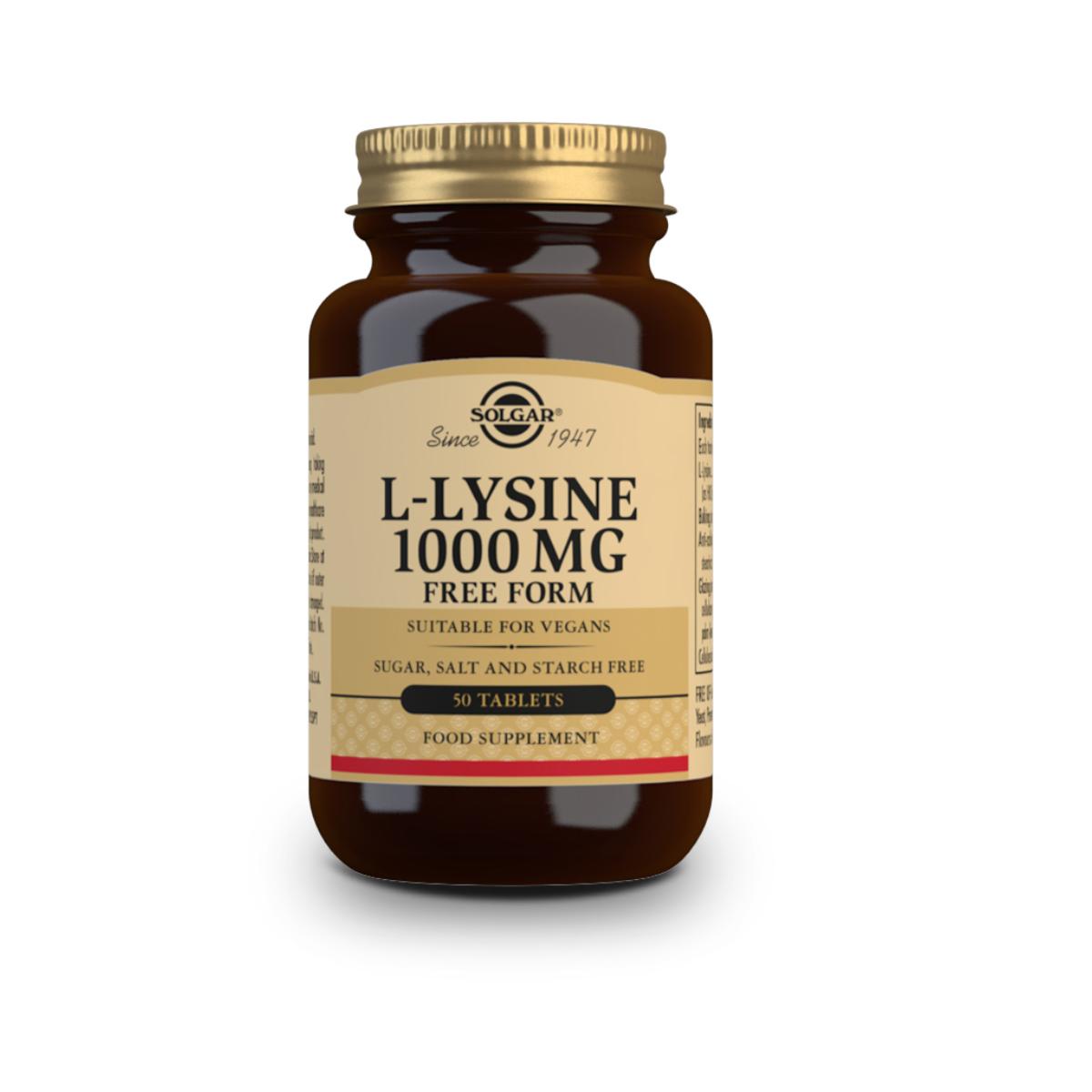 L-Lysine, tabletten van 1000 mg 50 capsules