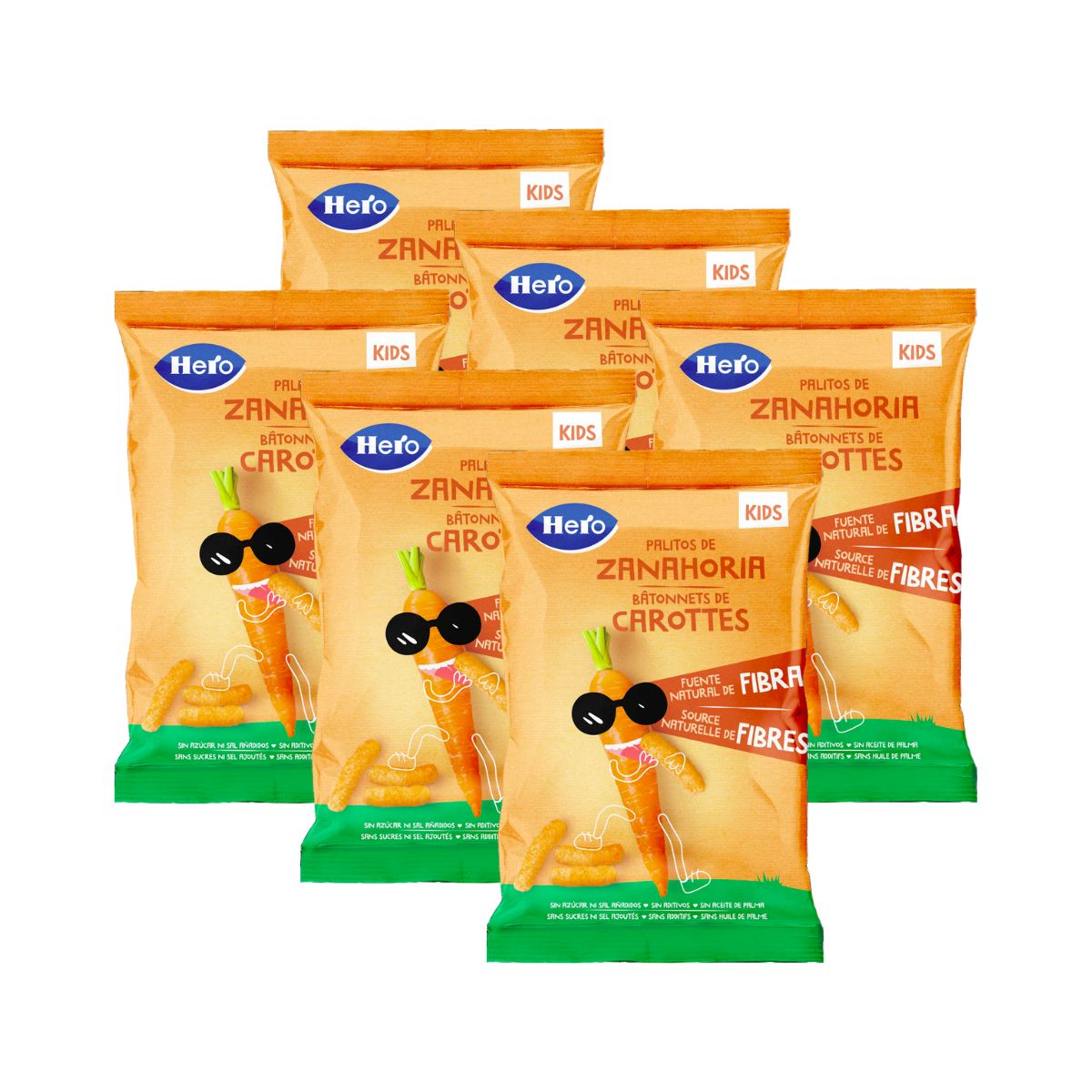 6-pack morotsstavar 30 g – Hero Kids