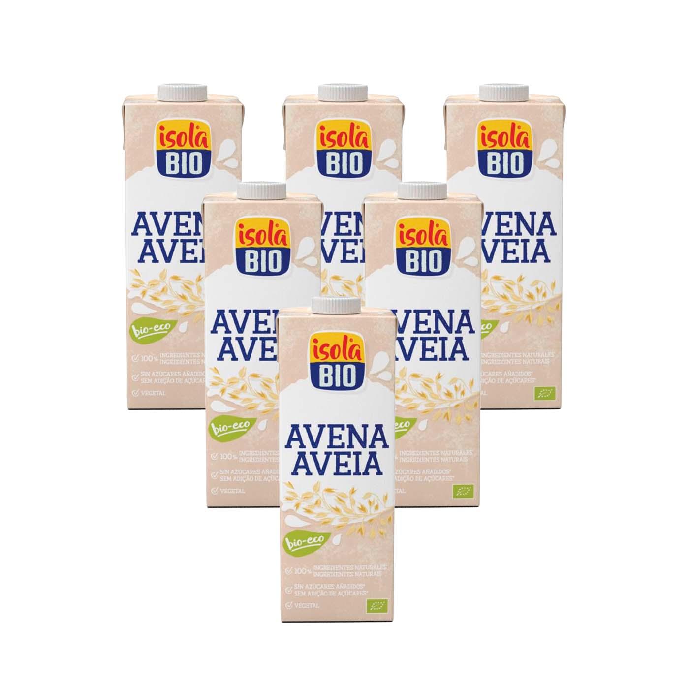 6-pack ekologisk havredryck Isola Bio 1 l