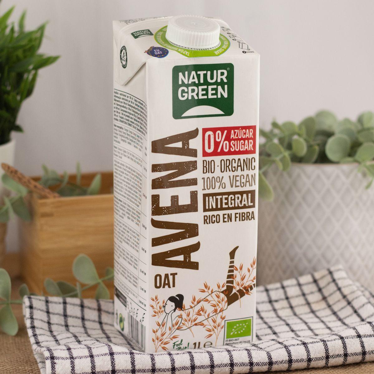 Napój z pełnego ziarna owsa 0% cukrów Bio NaturGreen 1 l