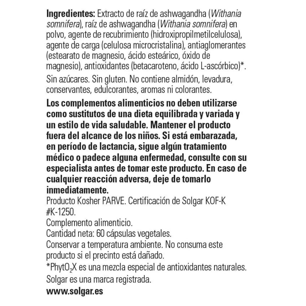 Pakket 2 x Ashwagandha 60 plantaardige capsules