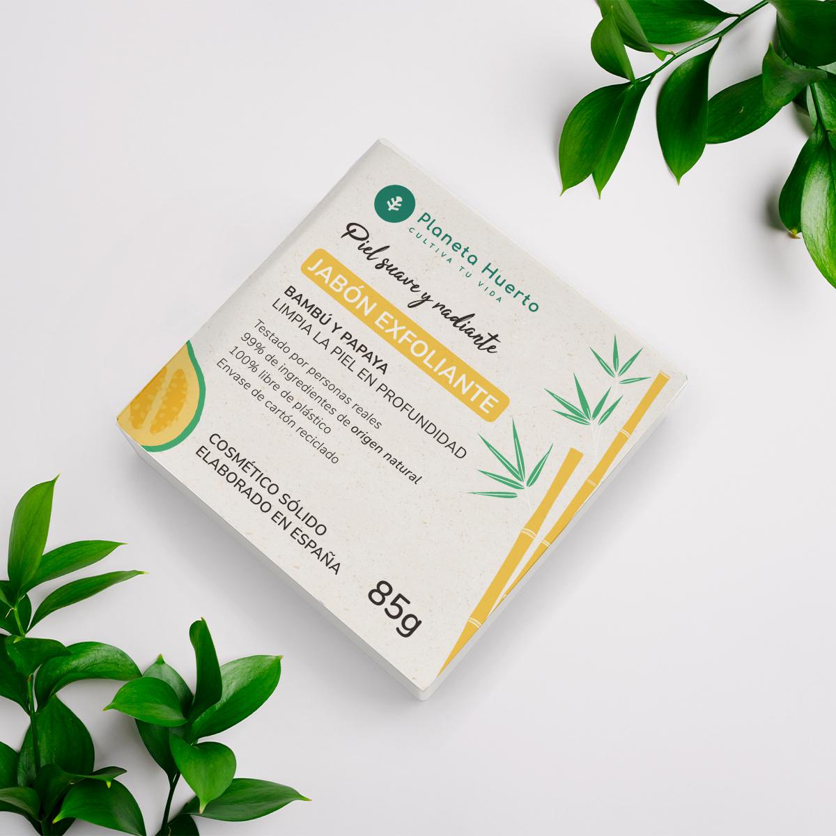 Savon exfoliant à l'extrait de papaye Planeta Huerto 85 g