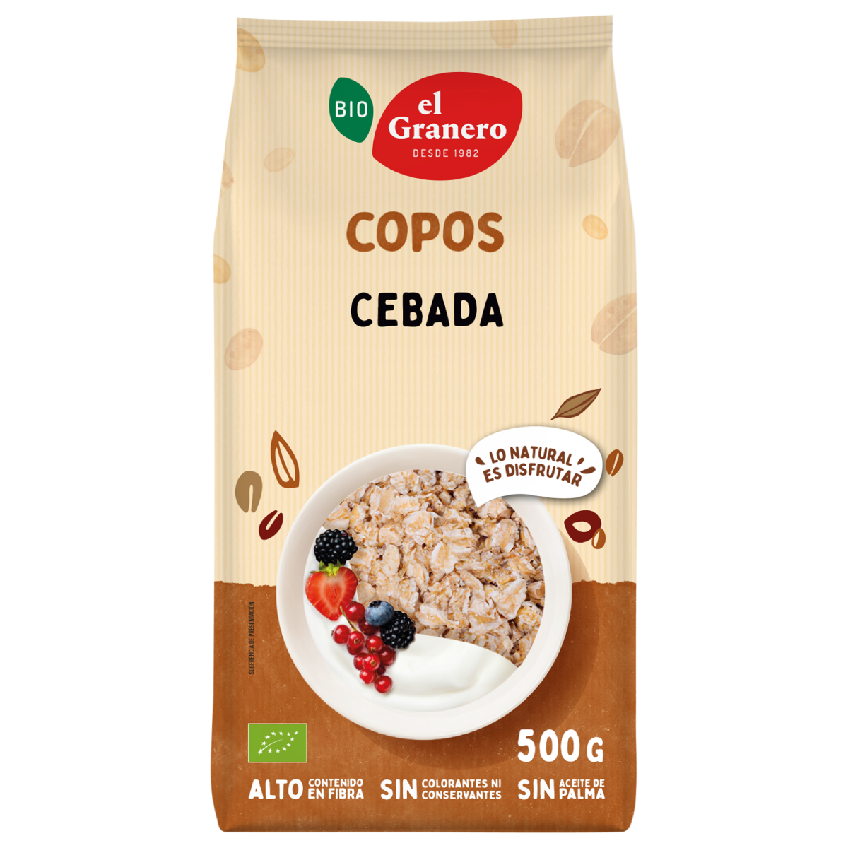 Ekologiska kornflingor El Granero 500 g