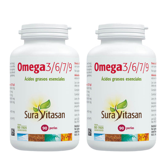 2x Omega 3/6/7/9, Sura Vitasan, 90 capsules