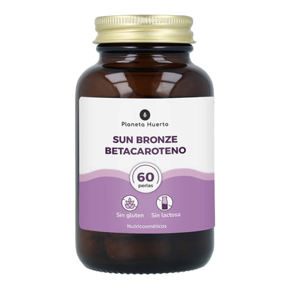 Pack of 3 Sun Bronze Beta-Carotene Planeta Huerto 60 capsules