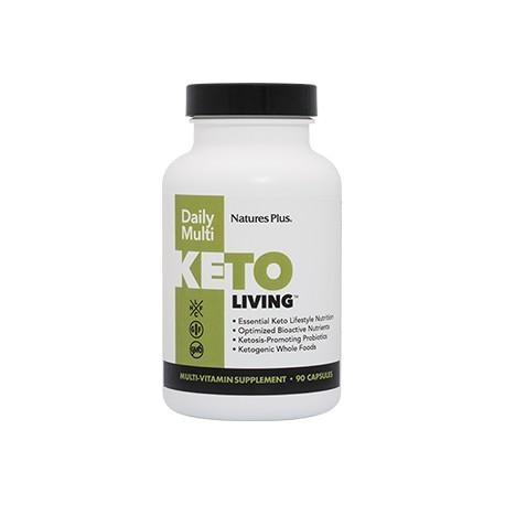 Keto living daily multi, Nature's plus 90 gélules.