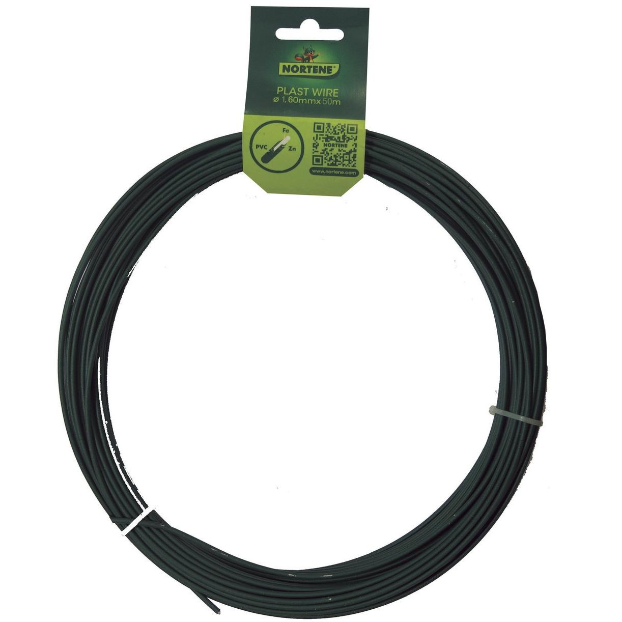 Fil galvanisé plastifié Plast Wire 50 m Ø12 mm Nortene