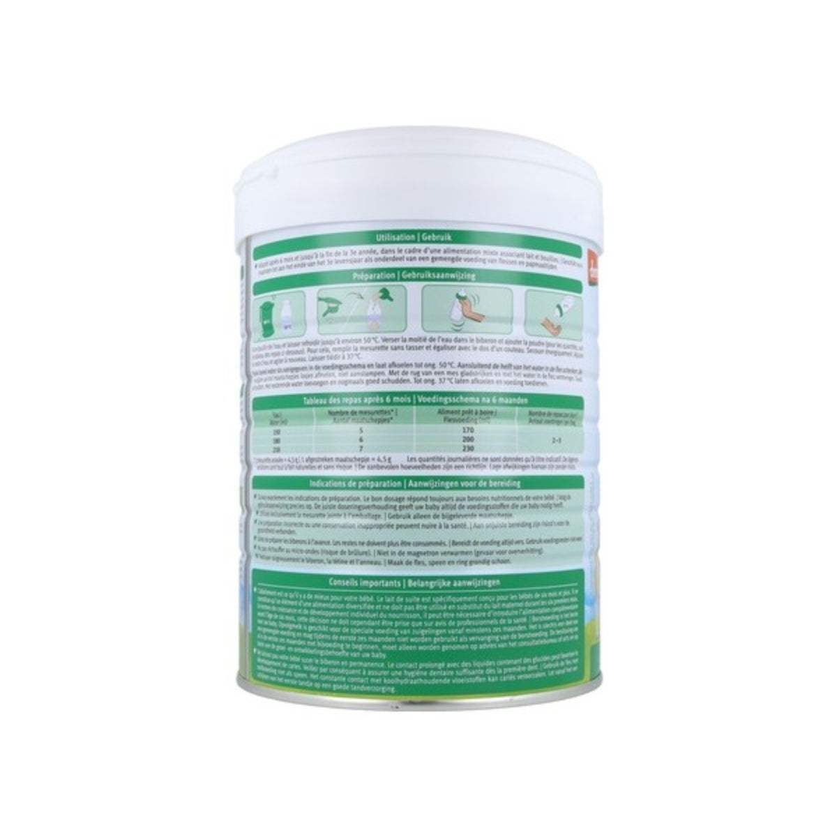 Följmjölk från get 2 (efter 6 månader) BURK, Holle, 800 g