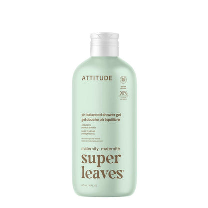 Super leaves maternity Gel corpo naturale - Argan, Attitude, 473 ml