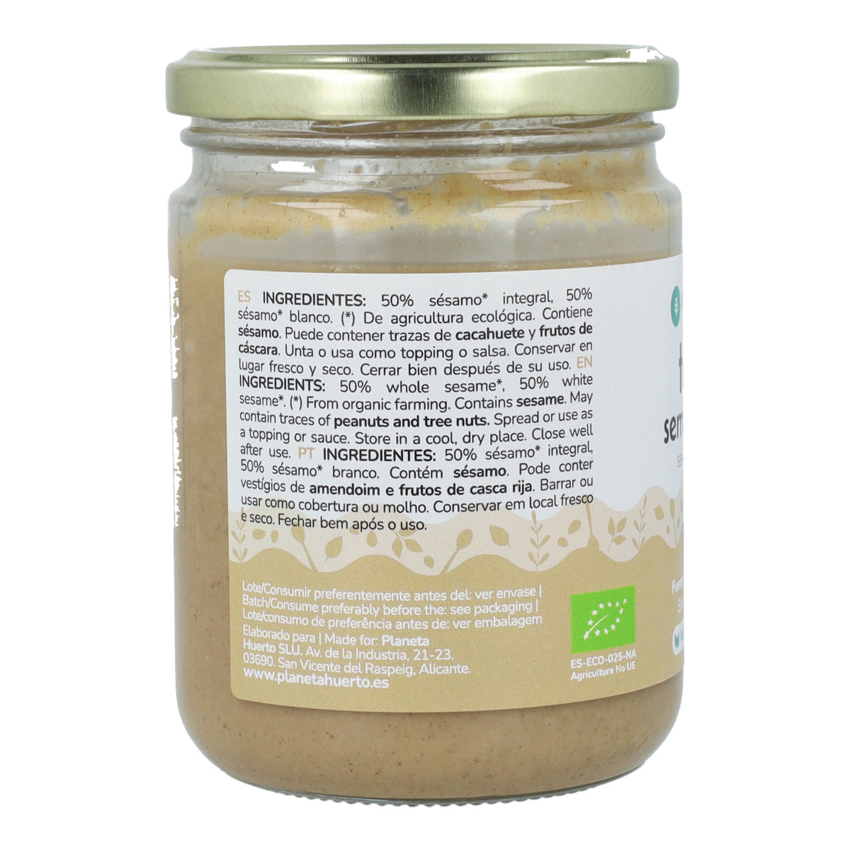 Tahini för halvfabrikat ECO Planeta Huerto 350g
