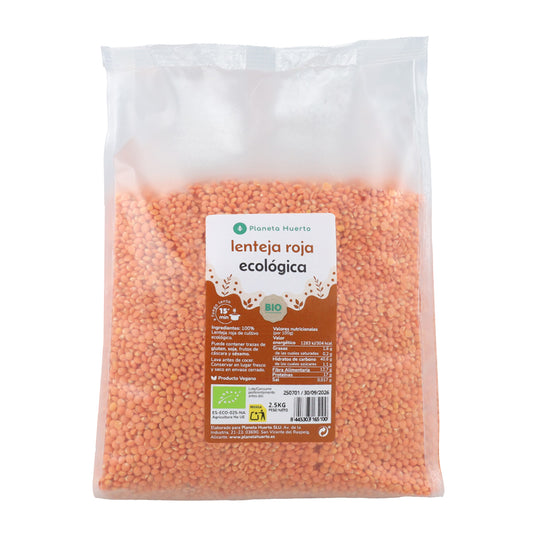 Lentilles rouges ECO Planeta Huerto 2,5 kg