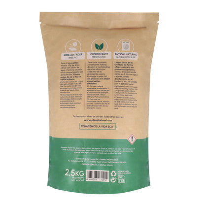 Acido citrico Planeta Huerto 2,5 Kg