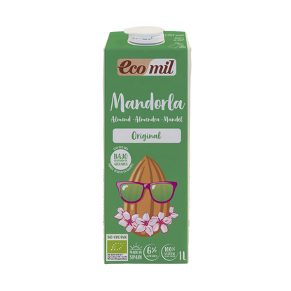 Plantaardige amandeldrank gezoet met agave BIO EcoMil 1 L