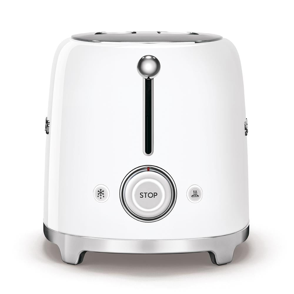 SMEG Toaster mit 2 Schlitzen im Stil der 50er Jahre, weiß