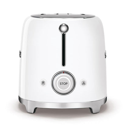 SMEG Toaster mit 2 Schlitzen im Stil der 50er Jahre, weiß