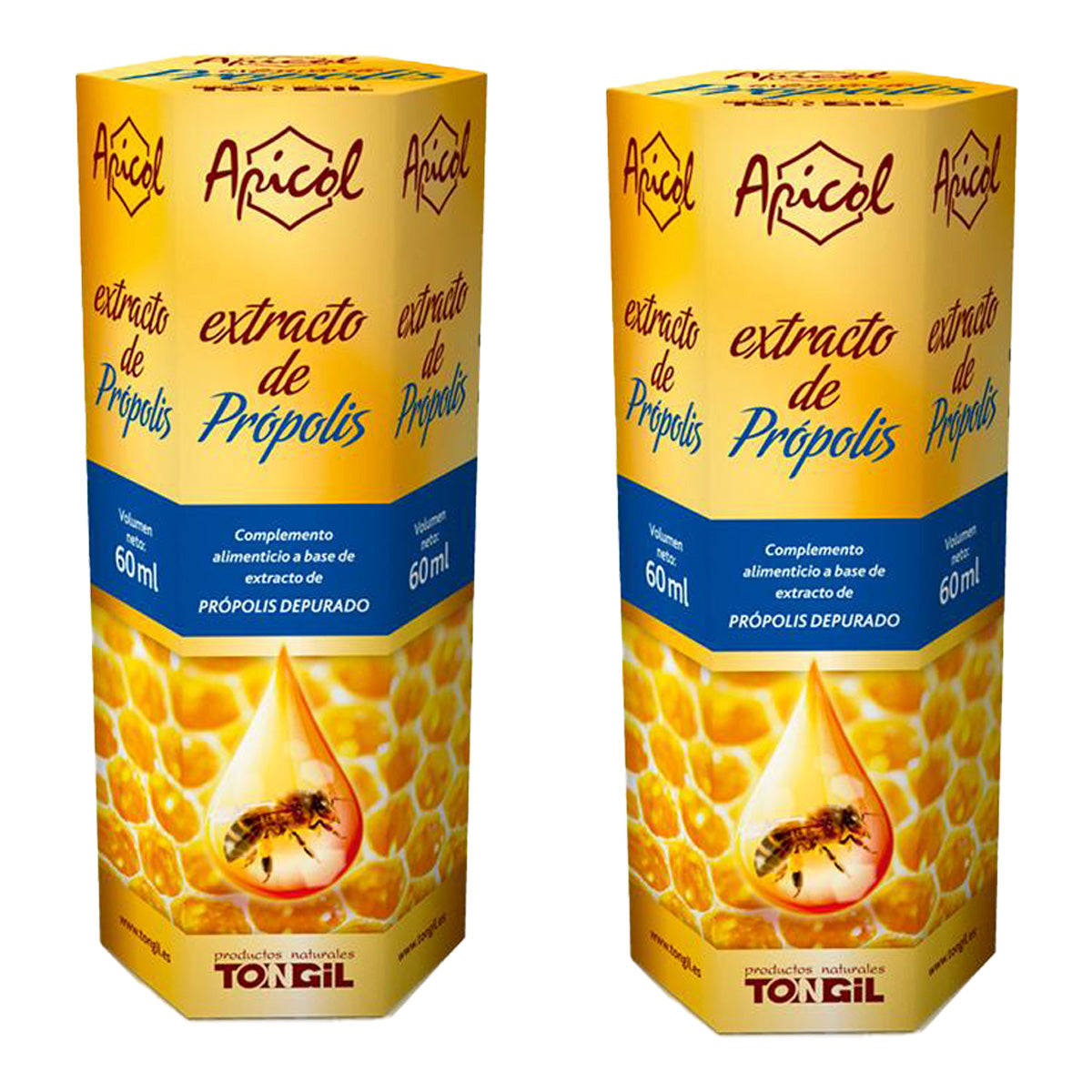 Opakowanie 2x Propolis 100% Tongil bez alkoholu 60 ml