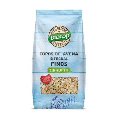 Fiocchi d'avena integrali fini biologici senza glutine Biocop 500 g