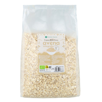 Pack 4x Flocons d'avoine fins sans gluten ECO Planeta Huerto 1,5 kg