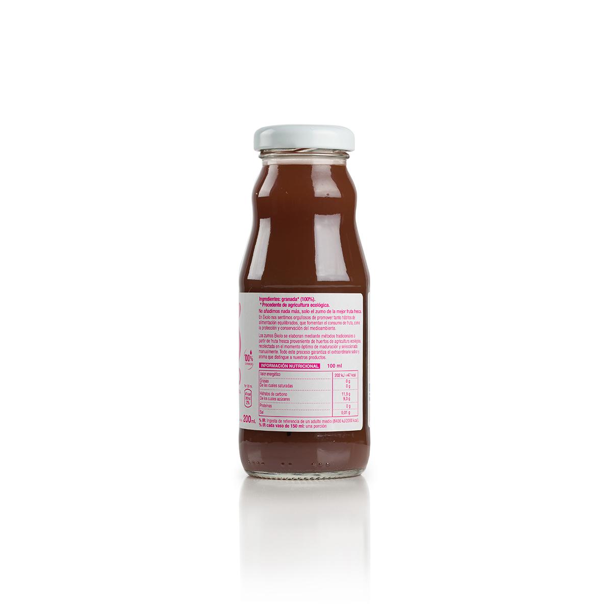100% geperst granaatappelsap Ékolo Bio 200 ml