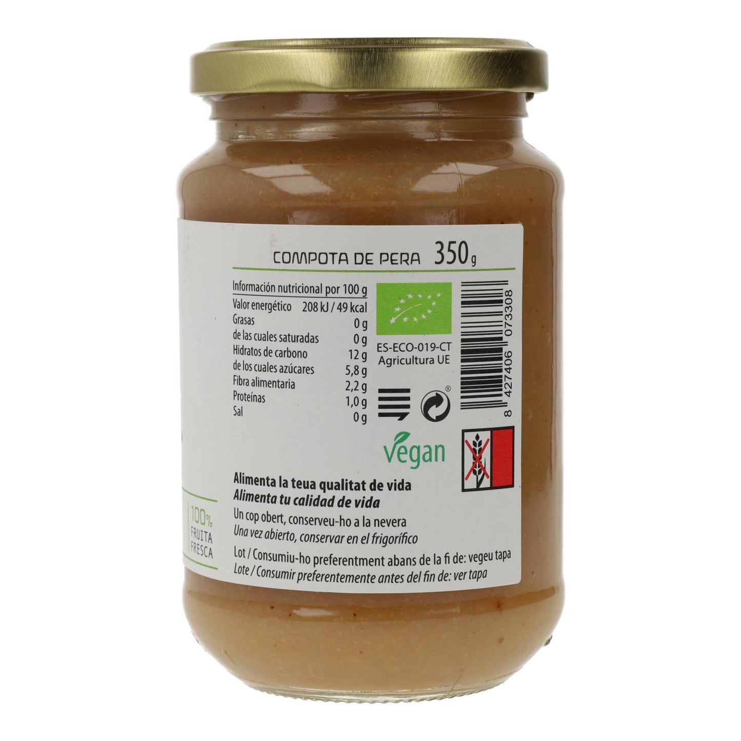 Kompot gruszkowy ECO Cal Valls, 350 g