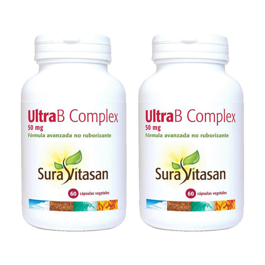 Pack of 2 Ultra B Complex (Coenzyme Formula) 60 Capsules Sura Vitasan