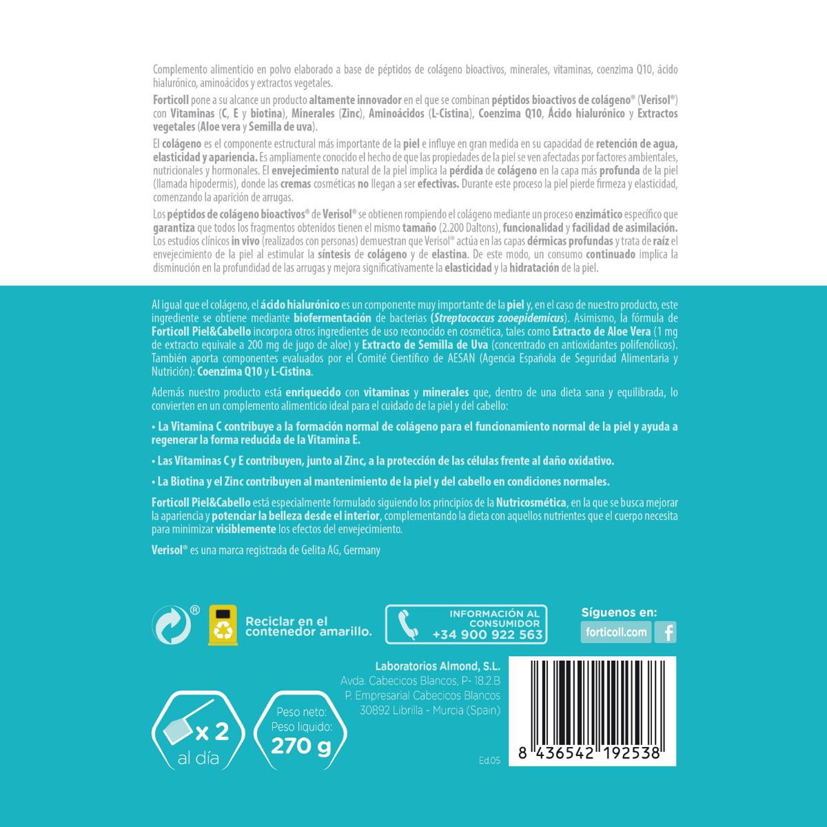 Forticoll Collagen for Skin and Hair 270 g