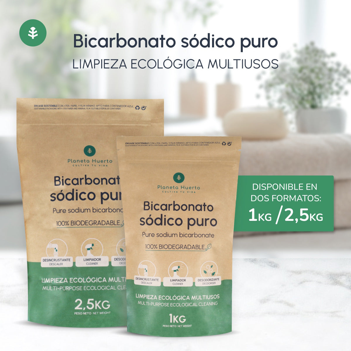 Sodium bicarbonate Planeta Huerto 2,5 Kg