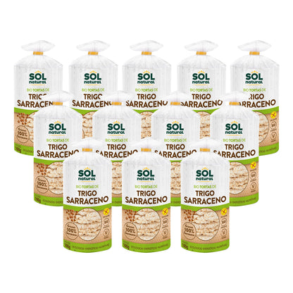 Opakowanie 12x bezglutenowe naleśniki z kaszy gryczanej bio Sol Natural 100 g