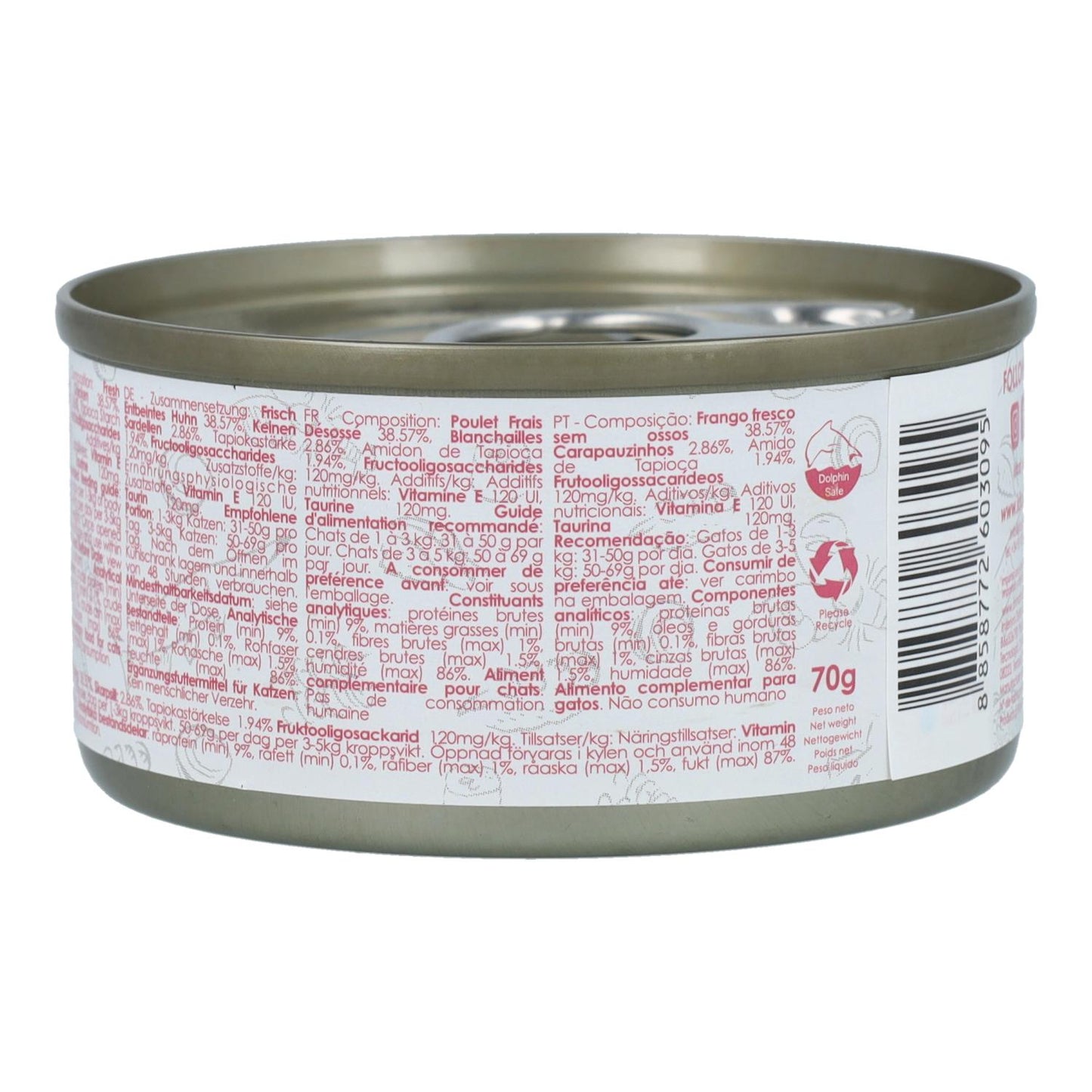 Cat Kit Gravy Tin - Chicken & Anchovy 70 g Wet cat food in sauce