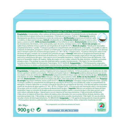 Frosch Bicarbonate Dishwasher Tablets 50 pcs