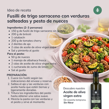 Spirale z kaszy gryczanej ECO bezglutenowe Planeta Huerto 500 g