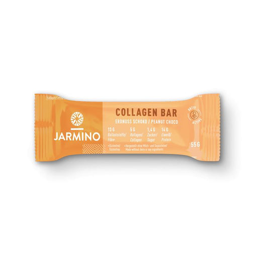 Barre protéinée au collagène, cacahuètes et cacao Jarmino 55 g