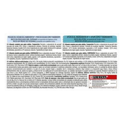 GOURMET Nature's Creations Mini filets riches en poisson de l'océan et thon 4 x 85 g