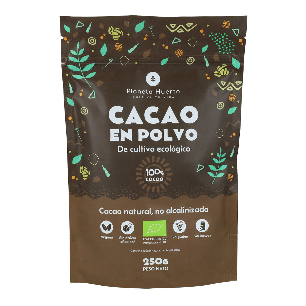 Pak 2x Cacaopoeder ECO Planeta Huerto 250 g