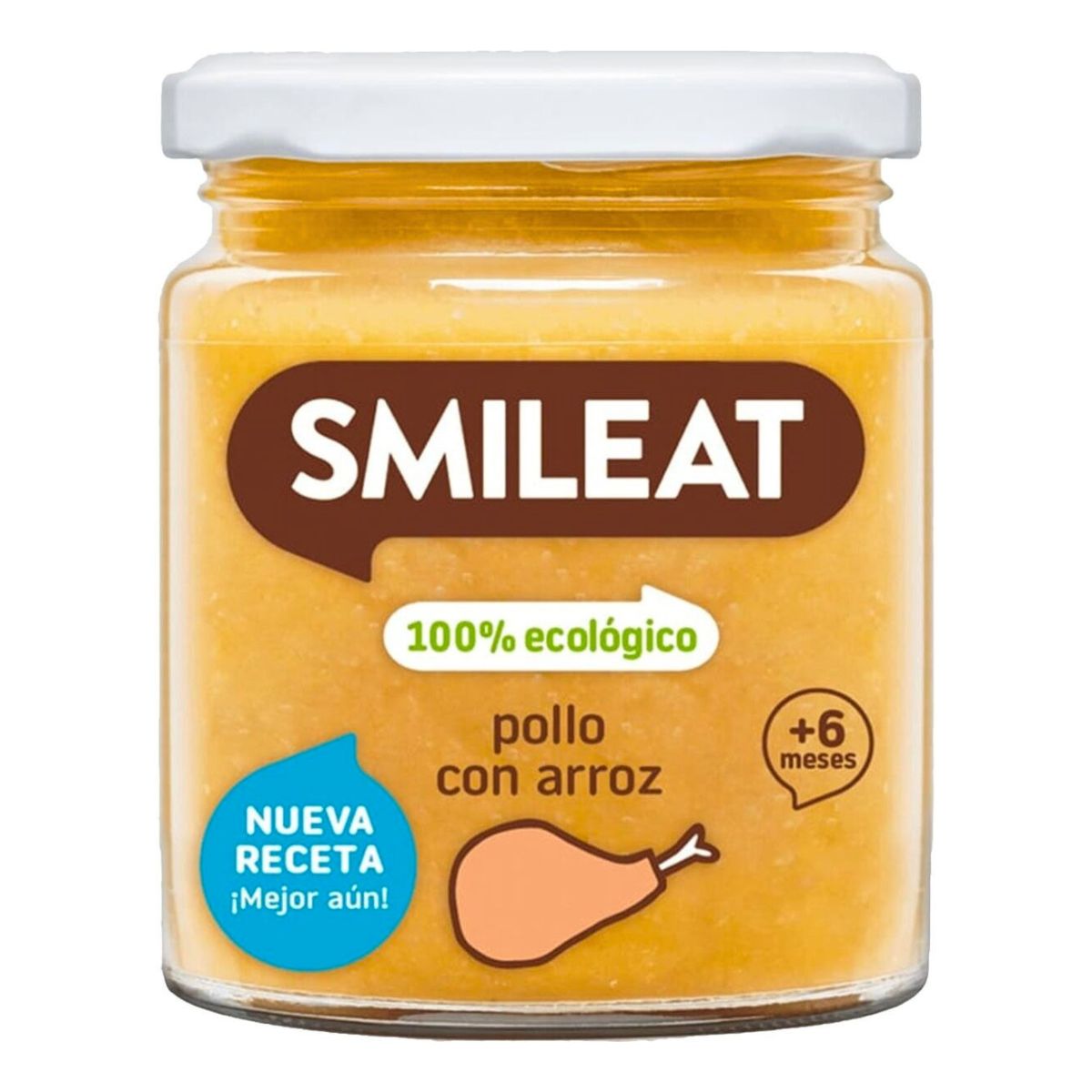 Petit pot BIO poulet et riz +6 mois Smileat, 230 g