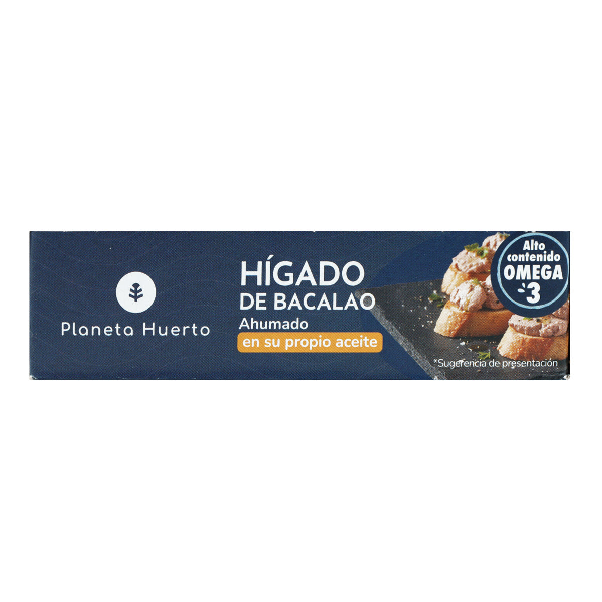 Lot de 12 foies de morue dans leur huile Planeta Huerto 120 g